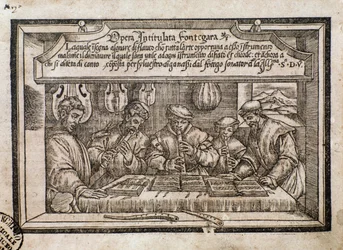 Frontespizio con Fontegara in Opera intitulata Fontegara di Silvestro Ganassi dal Fontego